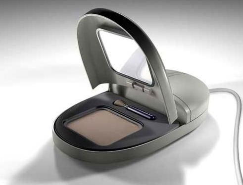 mouse opens to reveal makeup compact